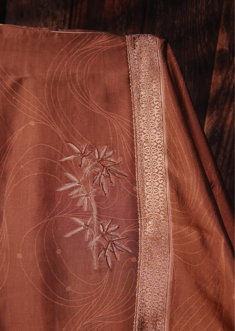 HRIDAYA – Premium Viscose Woven Silk Jacquard Salwar Suit with Hand Embroidery