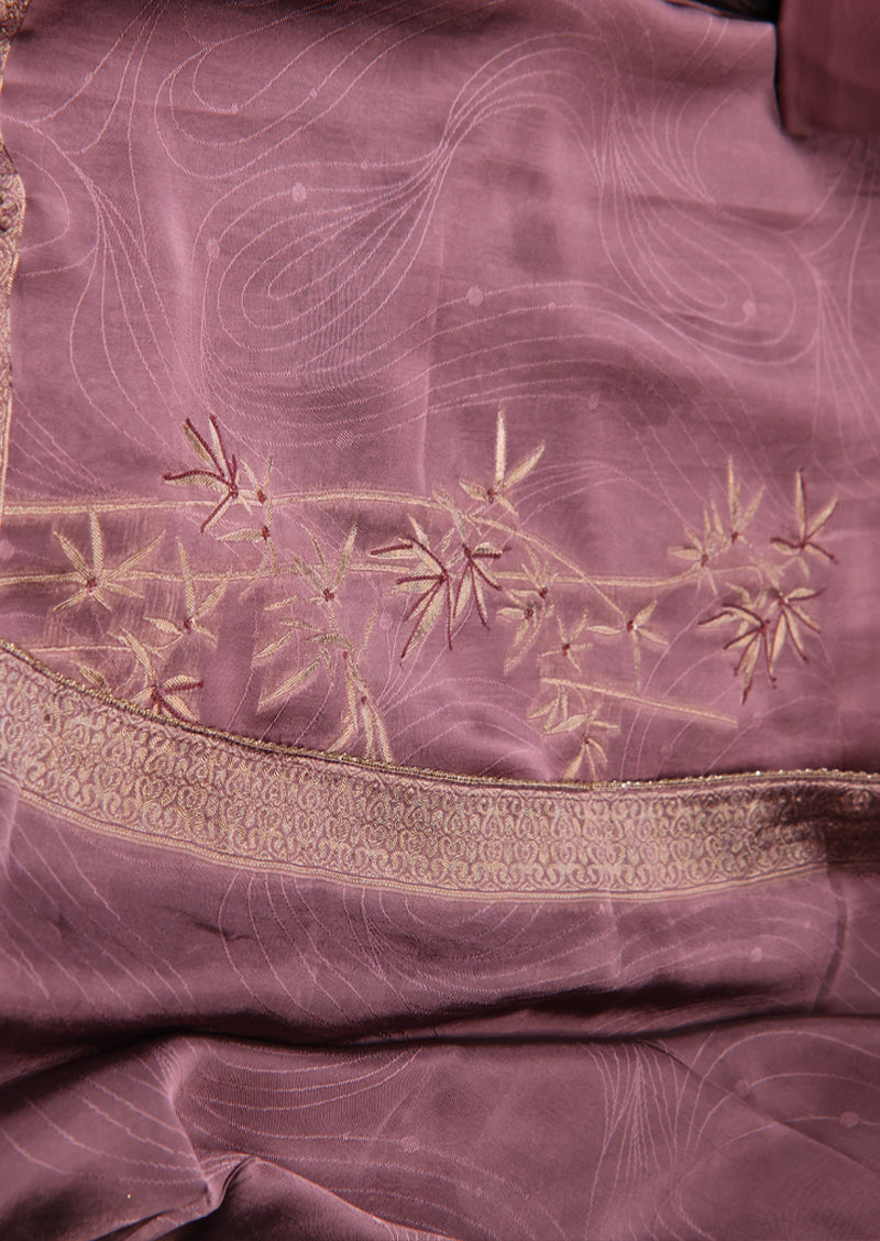 HRIDAYA – Premium Viscose Woven Silk Jacquard Salwar Suit with Hand Embroidery