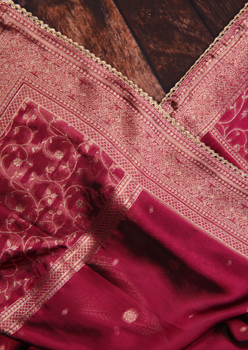 OSHEA – Premium Pure Viscose Woven Silk Jacquard Salwar Suit with Dupatta