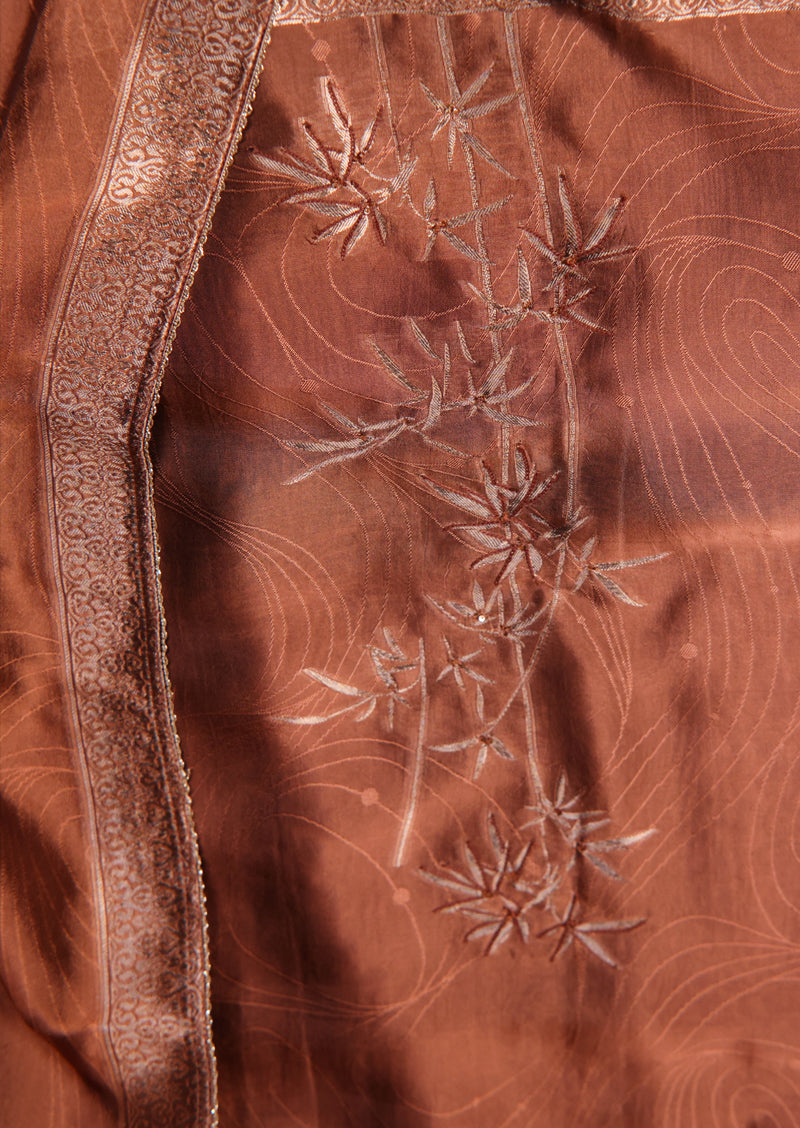 HRIDAYA – Premium Viscose Woven Silk Jacquard Salwar Suit with Hand Embroidery