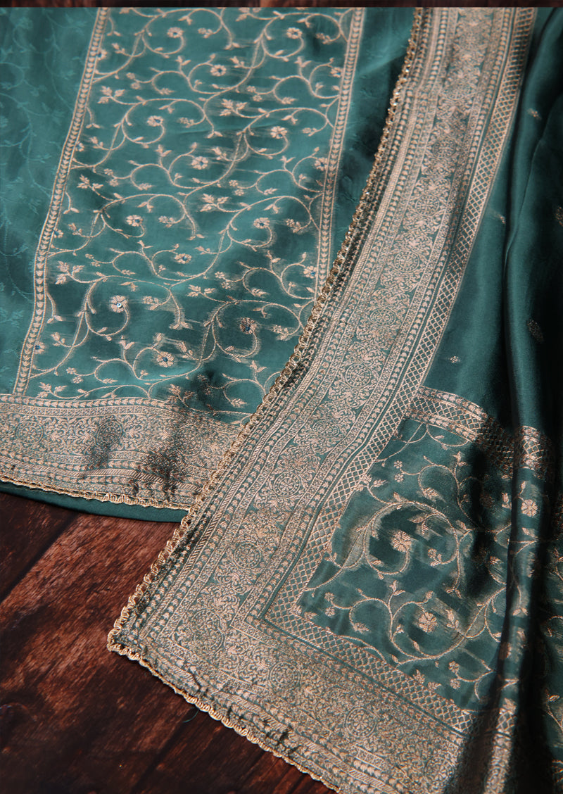 OSHEA – Premium Pure Viscose Woven Silk Jacquard Salwar Suit with Dupatta