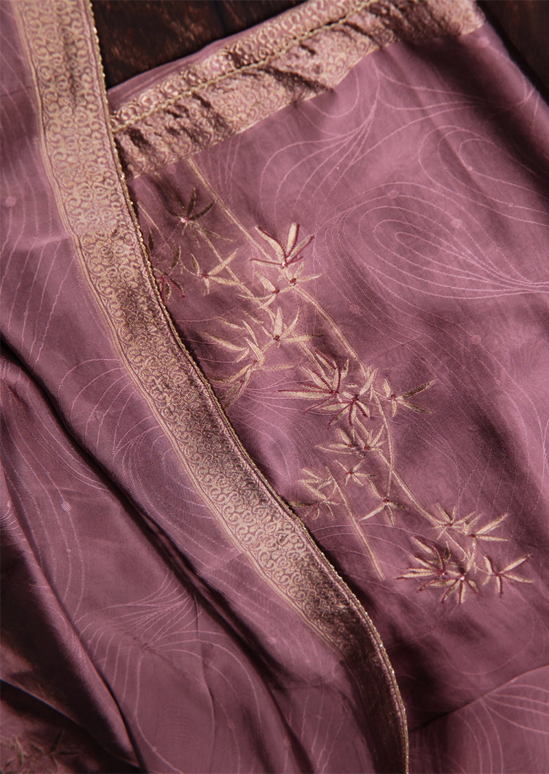 HRIDAYA – Premium Viscose Woven Silk Jacquard Salwar Suit with Hand Embroidery