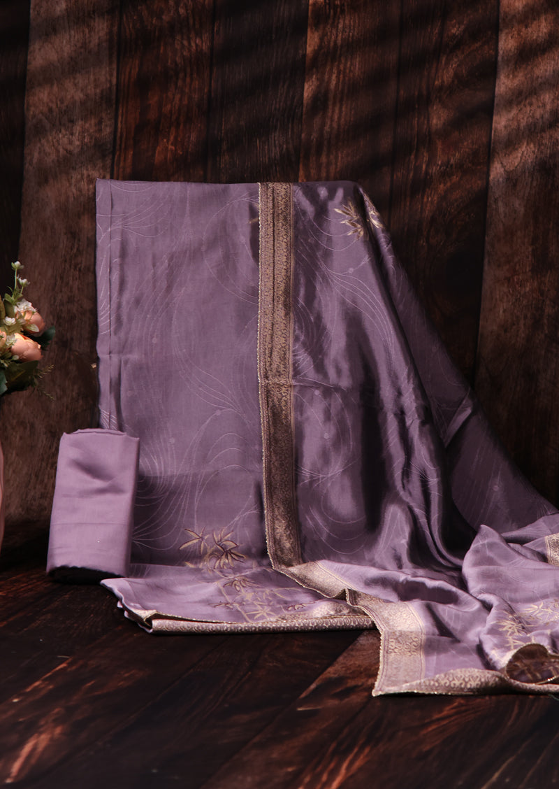 HRIDAYA – Premium Viscose Woven Silk Jacquard Salwar Suit with Hand Embroidery