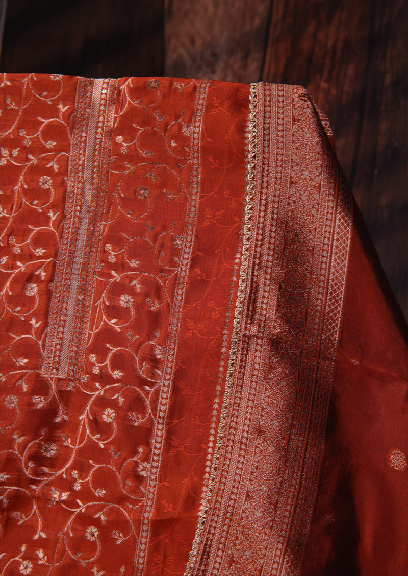 OSHEA – Premium Pure Viscose Woven Silk Jacquard Salwar Suit with Dupatta