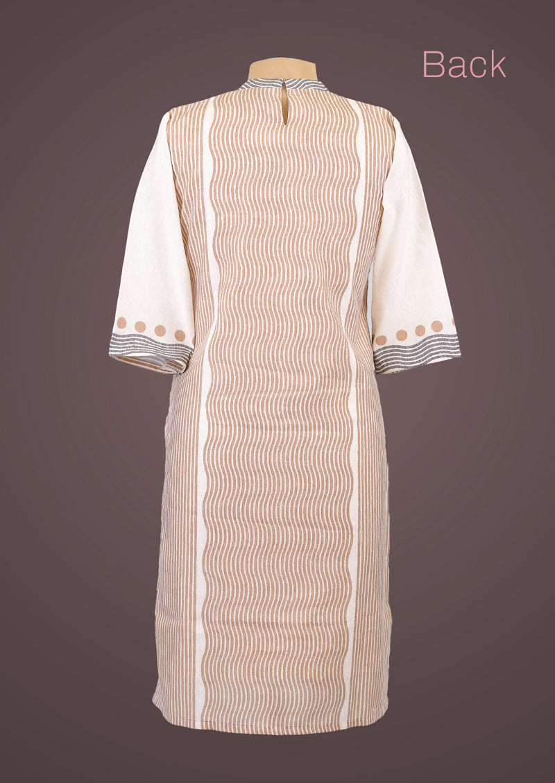 RIYA CIRCLE - Organic Khadi Cotton Salwar Set with Natural Dyed Prints and Cotton Dupatta
