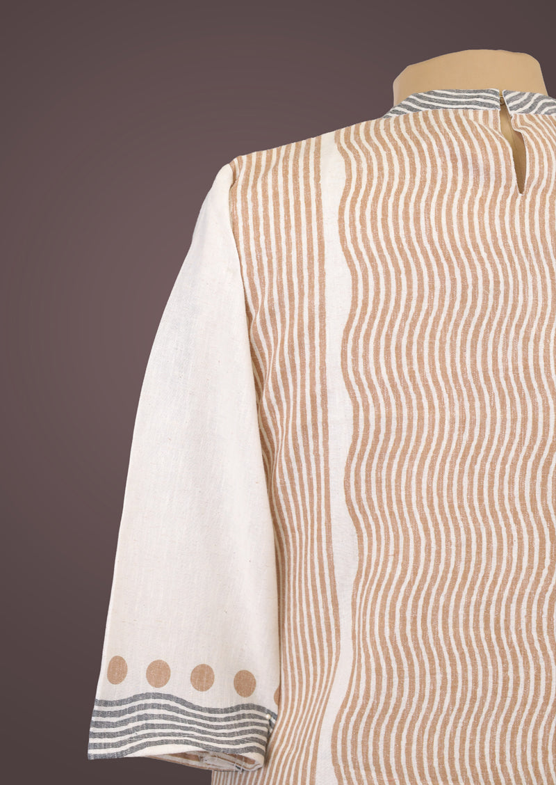 RIYA CIRCLE - Organic Khadi Cotton Salwar Set with Natural Dyed Prints and Cotton Dupatta