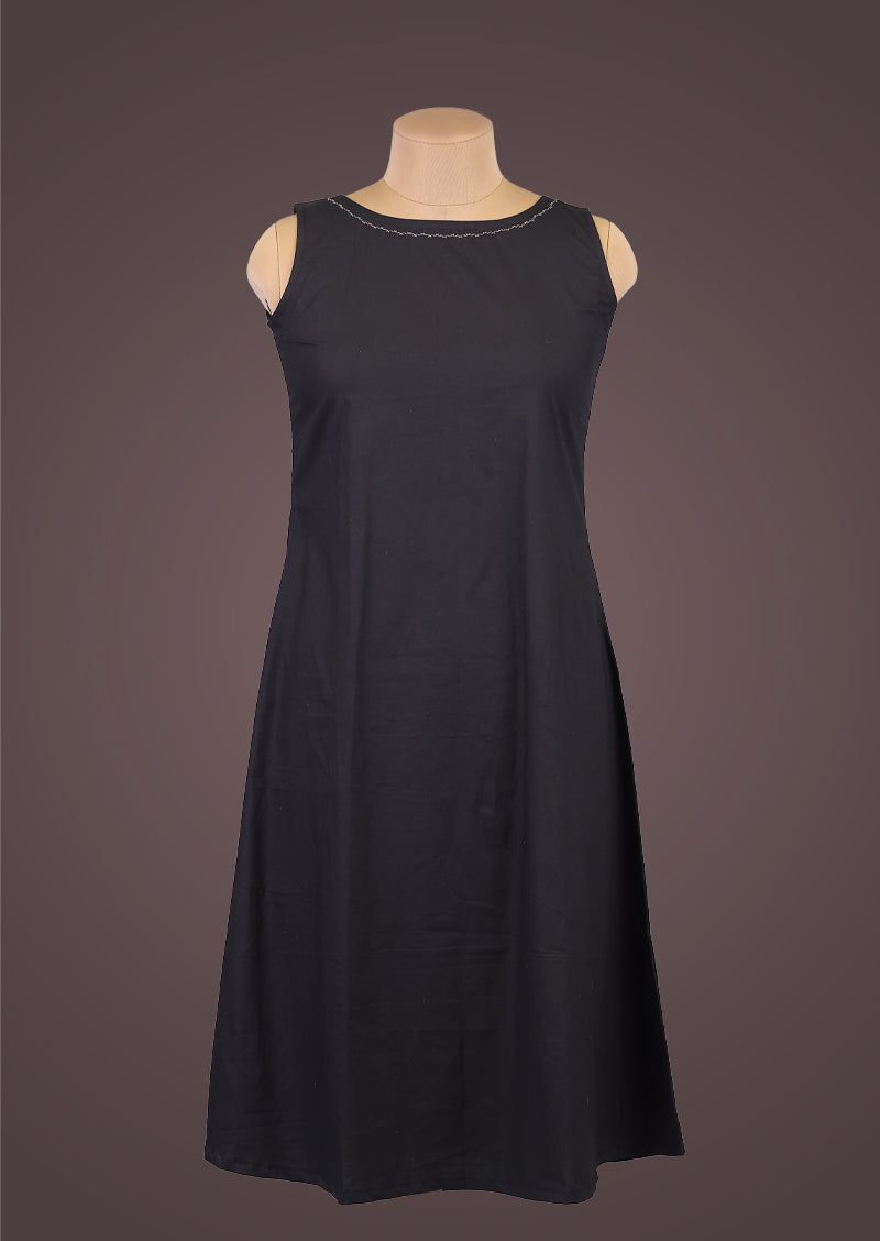 Shrug Edit - Cotton A-Line Top with Ajrakh Printed Shrug Set