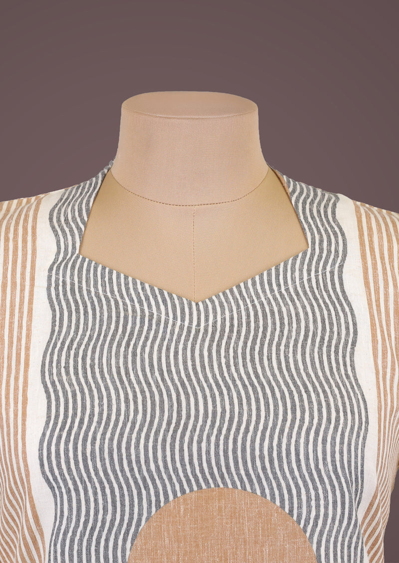 RIYA CIRCLE - Organic Khadi Cotton Salwar Set with Natural Dyed Prints and Cotton Dupatta